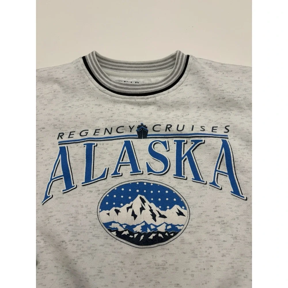 VTG 90s Alaska Cruises Crewneck Sweater Pullover Gear Sports Size Small